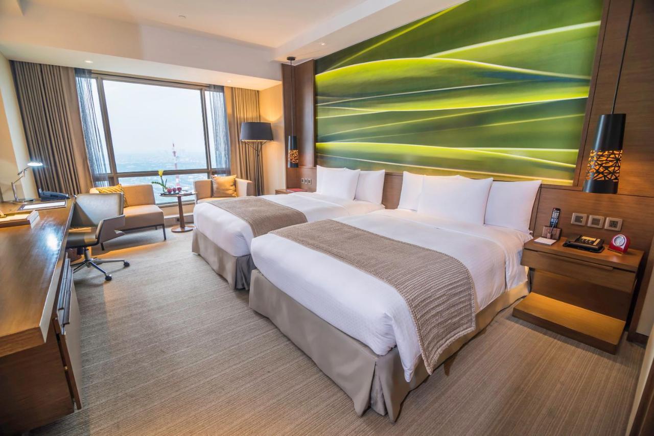 Deluxe Zweibettzimmer mit Stadtblick