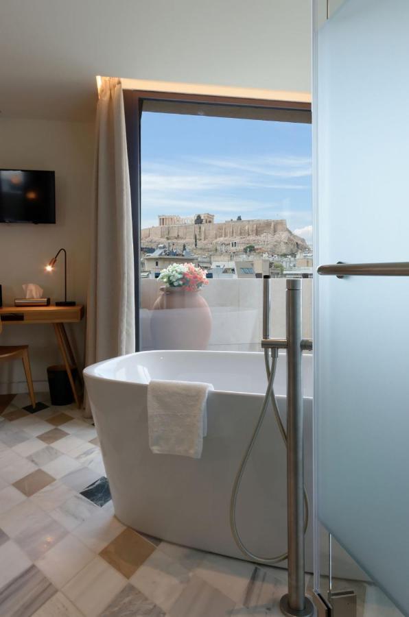 Suite Divine niche mit Blick auf die Akropolis