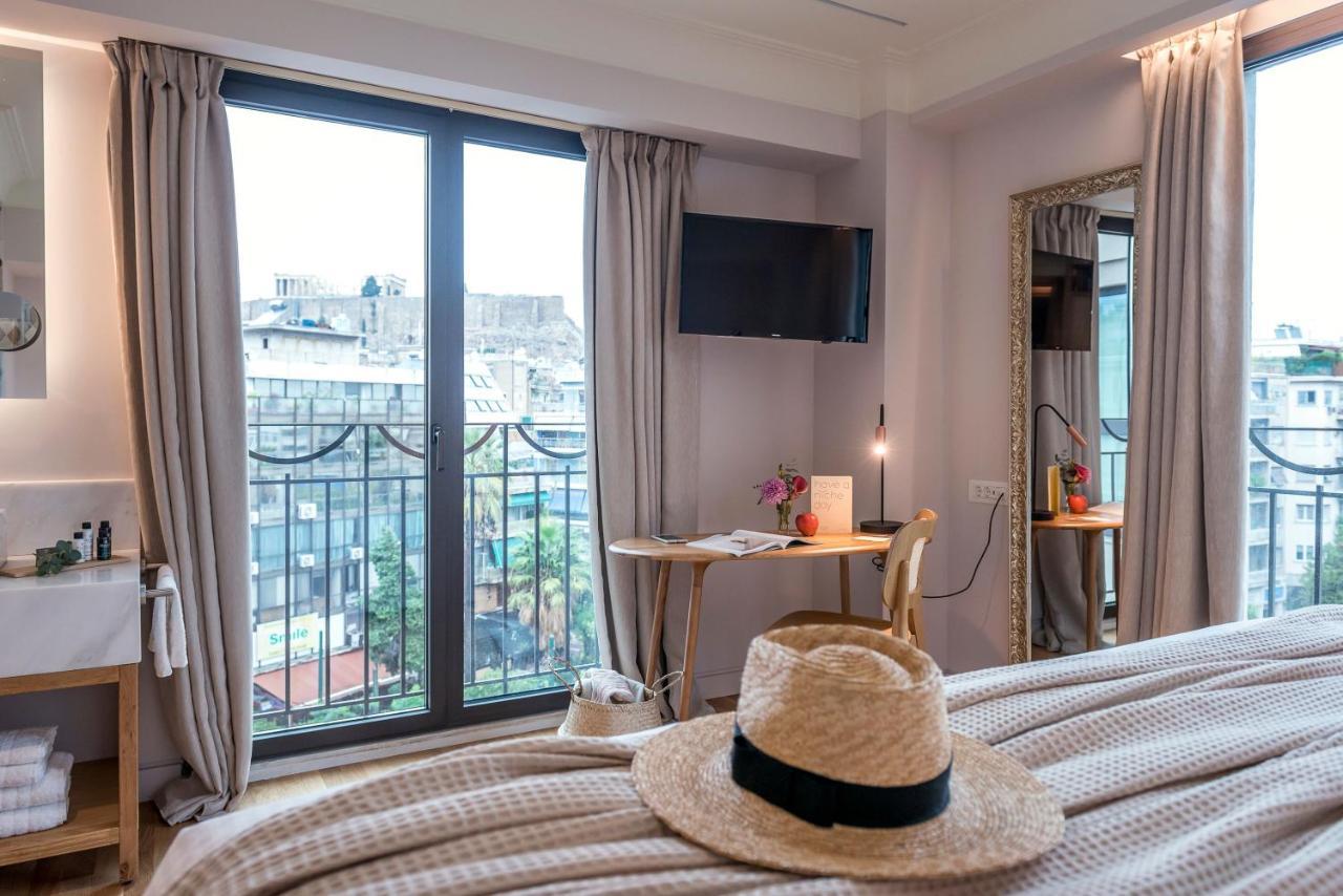 Nischenzimmer mit Blick auf die Akropolis