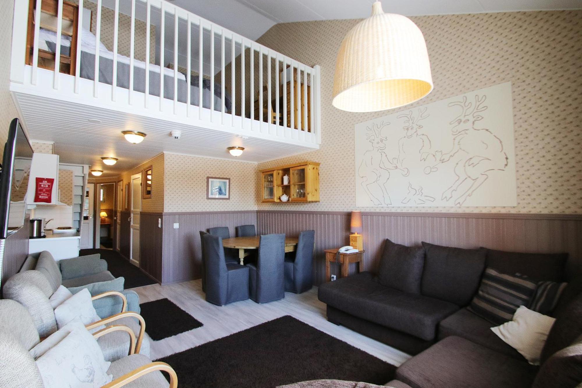 Apartment mit 2 Schlafzimmern, Loft und Sauna