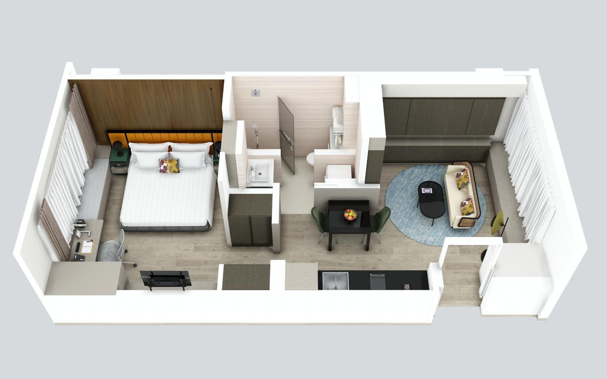 Deluxe Suite mit 1 Schlafzimmer