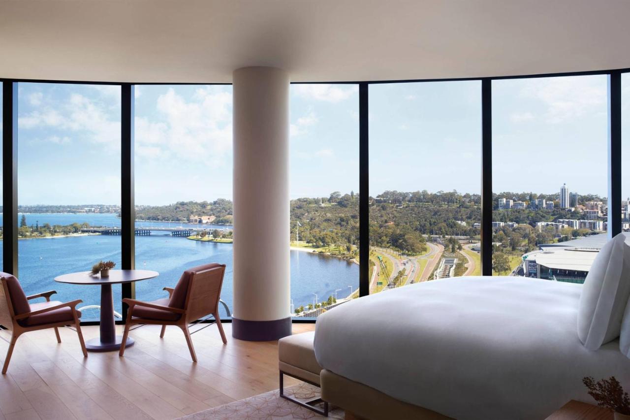 Eck-Studio mit Blick auf den Swan River, 1 Kingsize-Bett