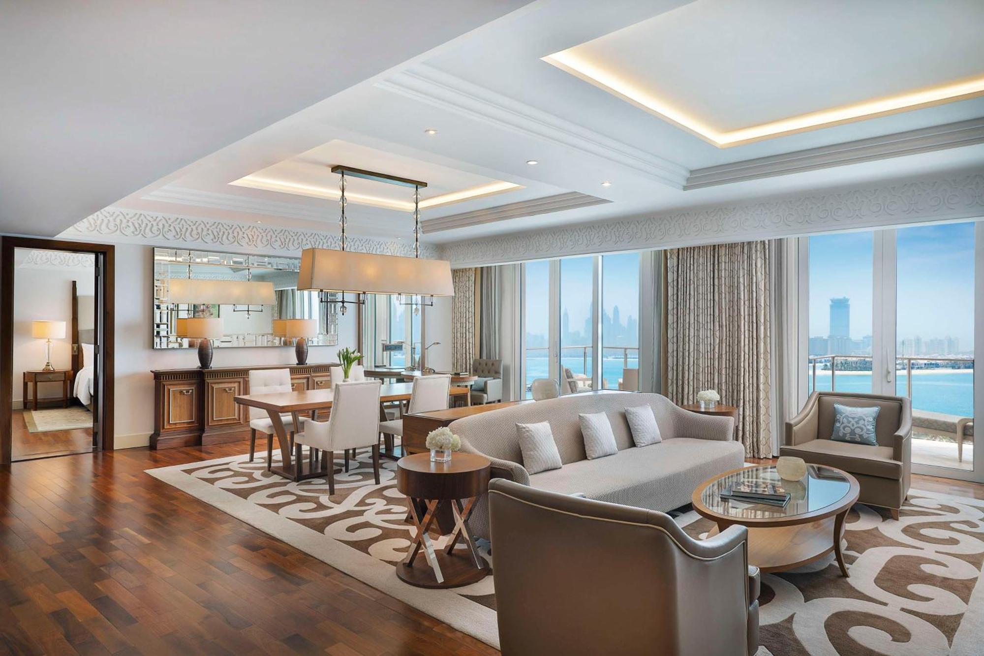 Deluxe Suite mit 1 Schlafzimmer mit Kingsize-Bett und Meerblick