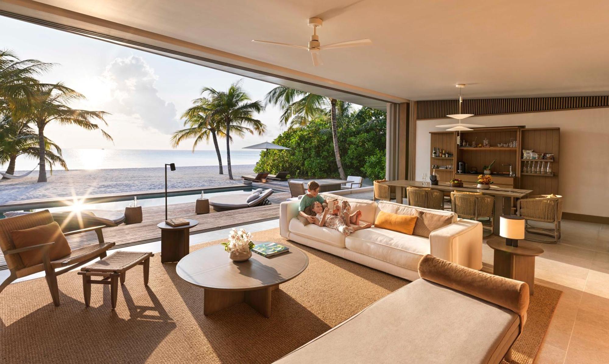 Poolvilla mit 2 Schlafzimmern Sunset - Strandseite