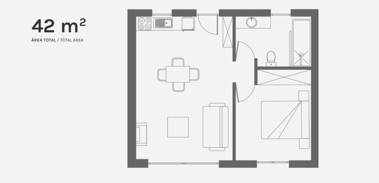 Haus mit 1 Schlafzimmer