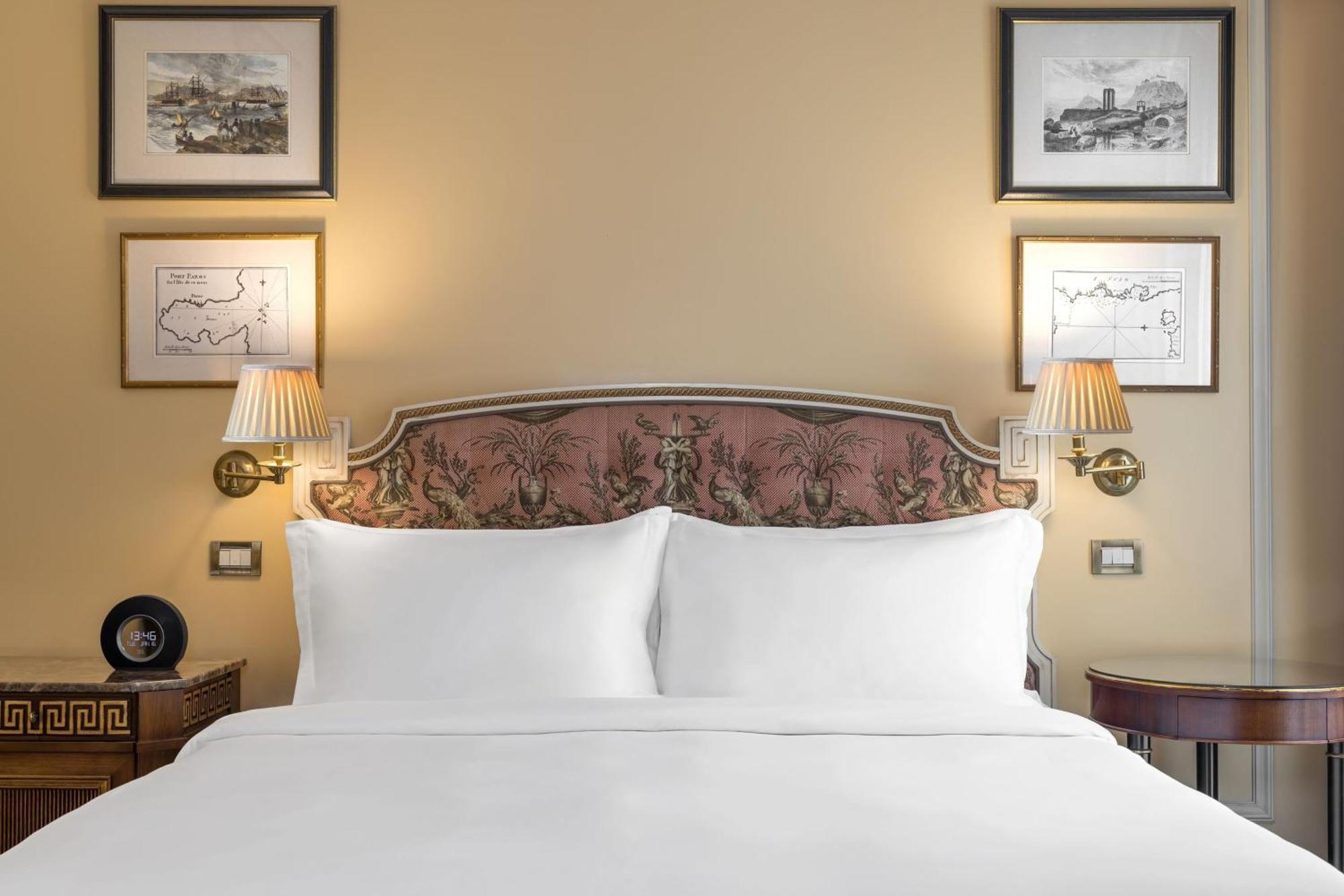 Classic Zimmer mit 1 Kingsize-Bett und Blick auf den Innenhof – obere Etage