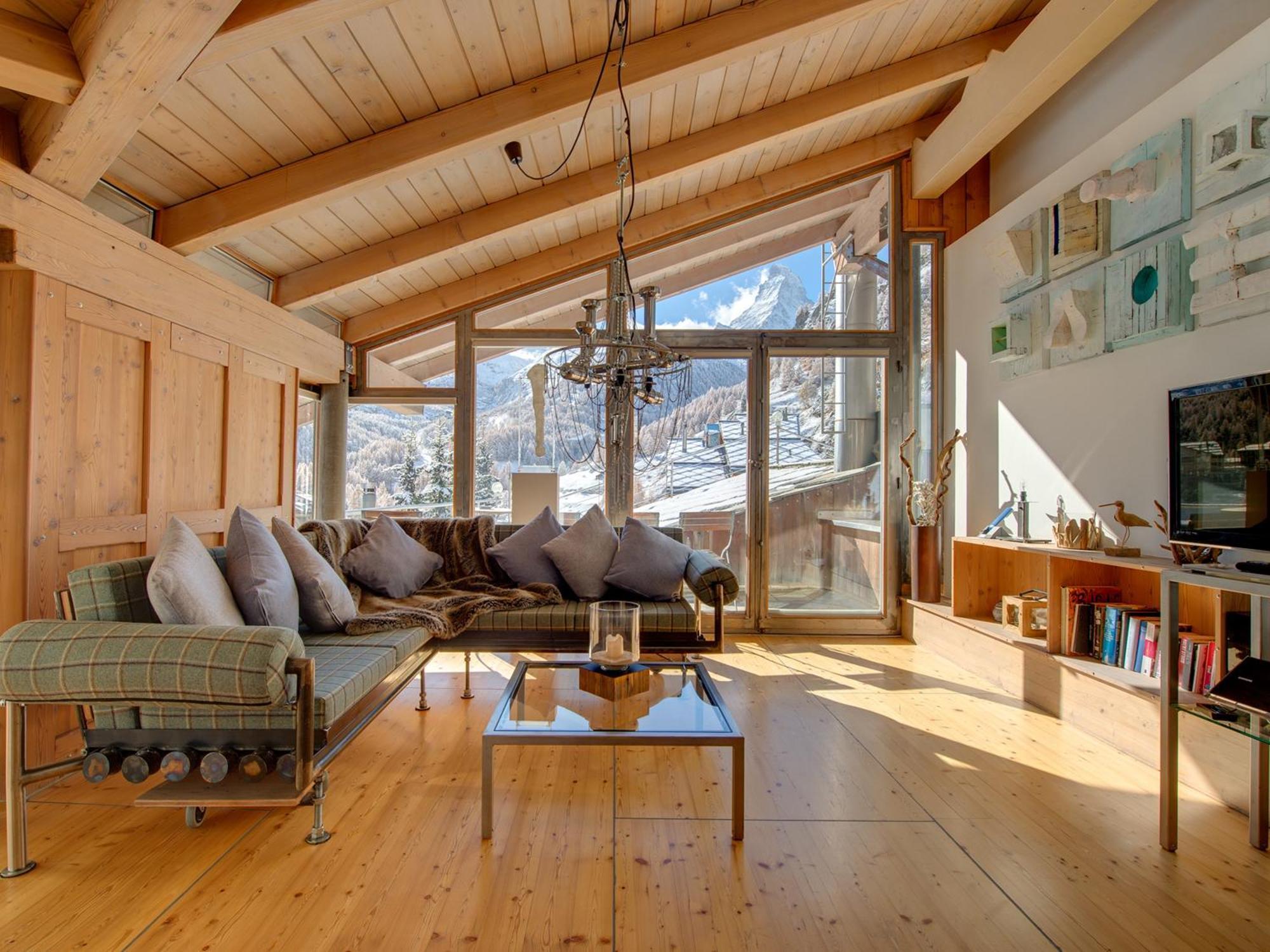 Maisonette-Apartment mit 2 Schlafzimmern, Matterhornblick und Dachterrasse