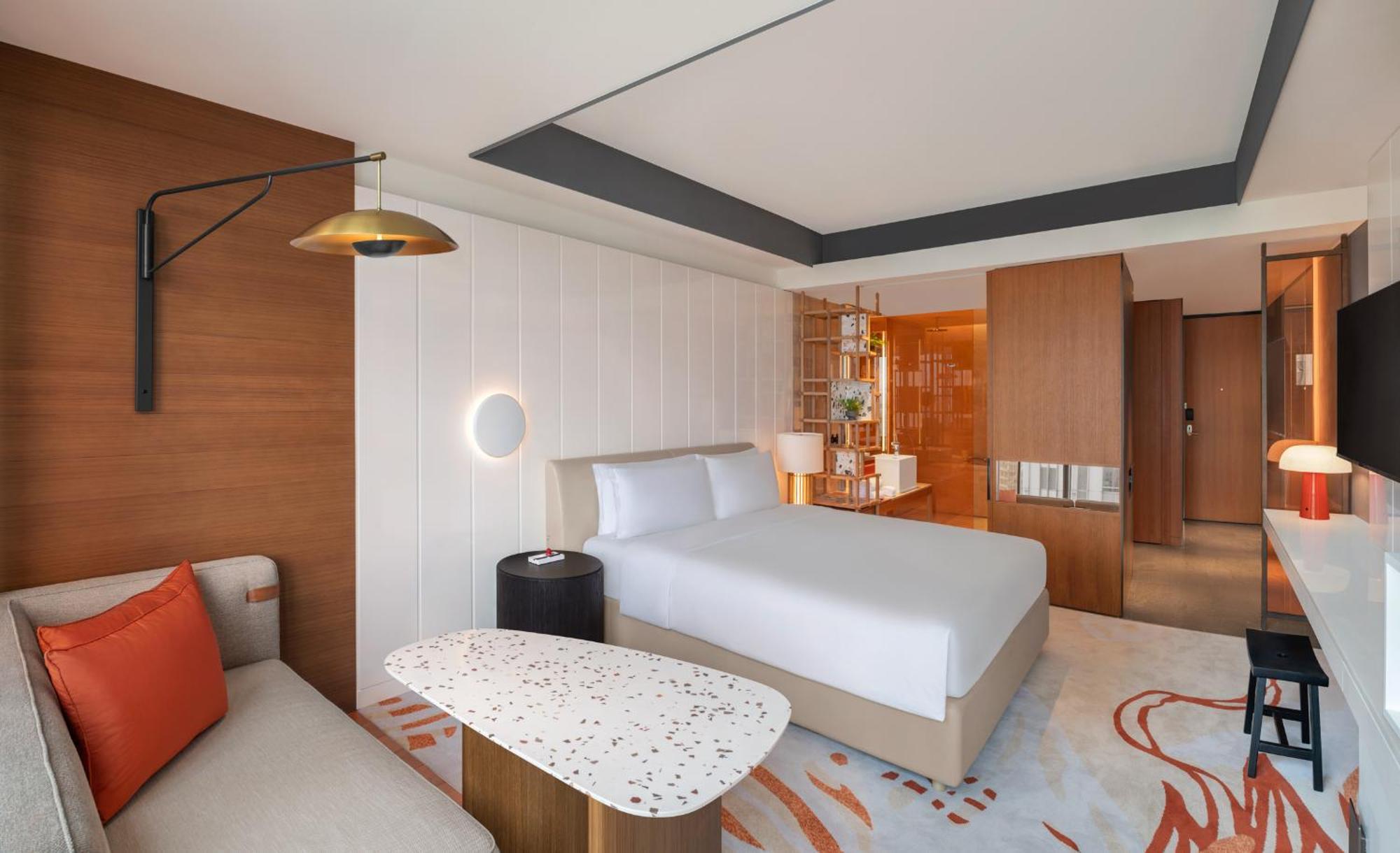 Zimmer Wonderful mit 1 Kingsize-Bett und Stadtblick