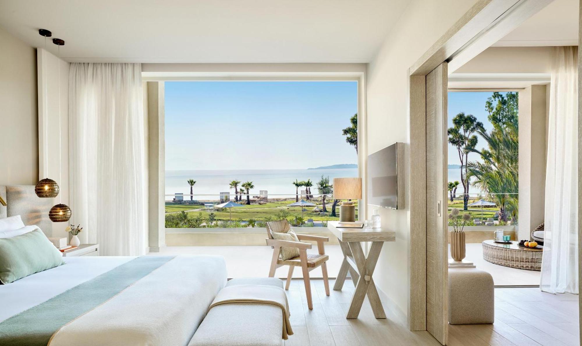 Bungalow-Suite mit 1 Schlafzimmer, Balkon und Poolblick
