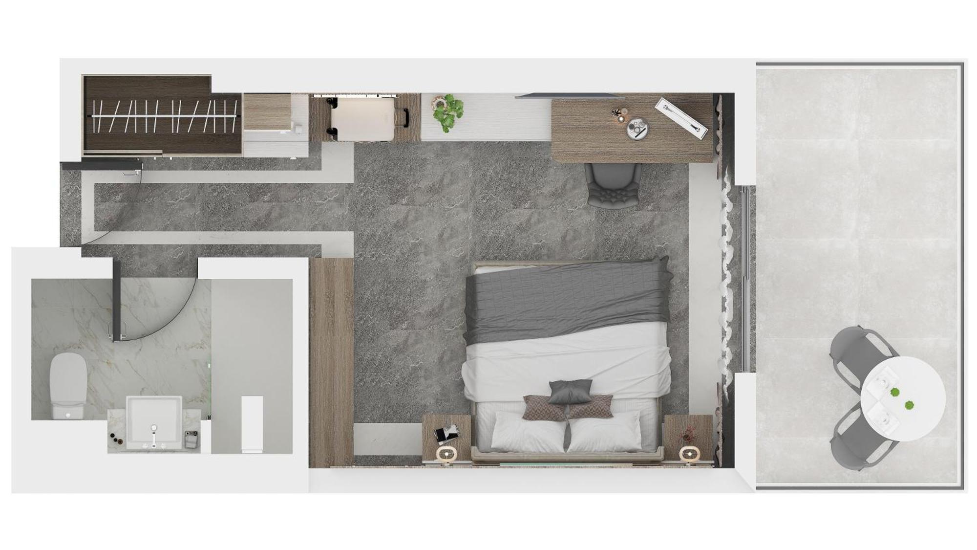Deluxe Doppelzimmer mit Meerblick