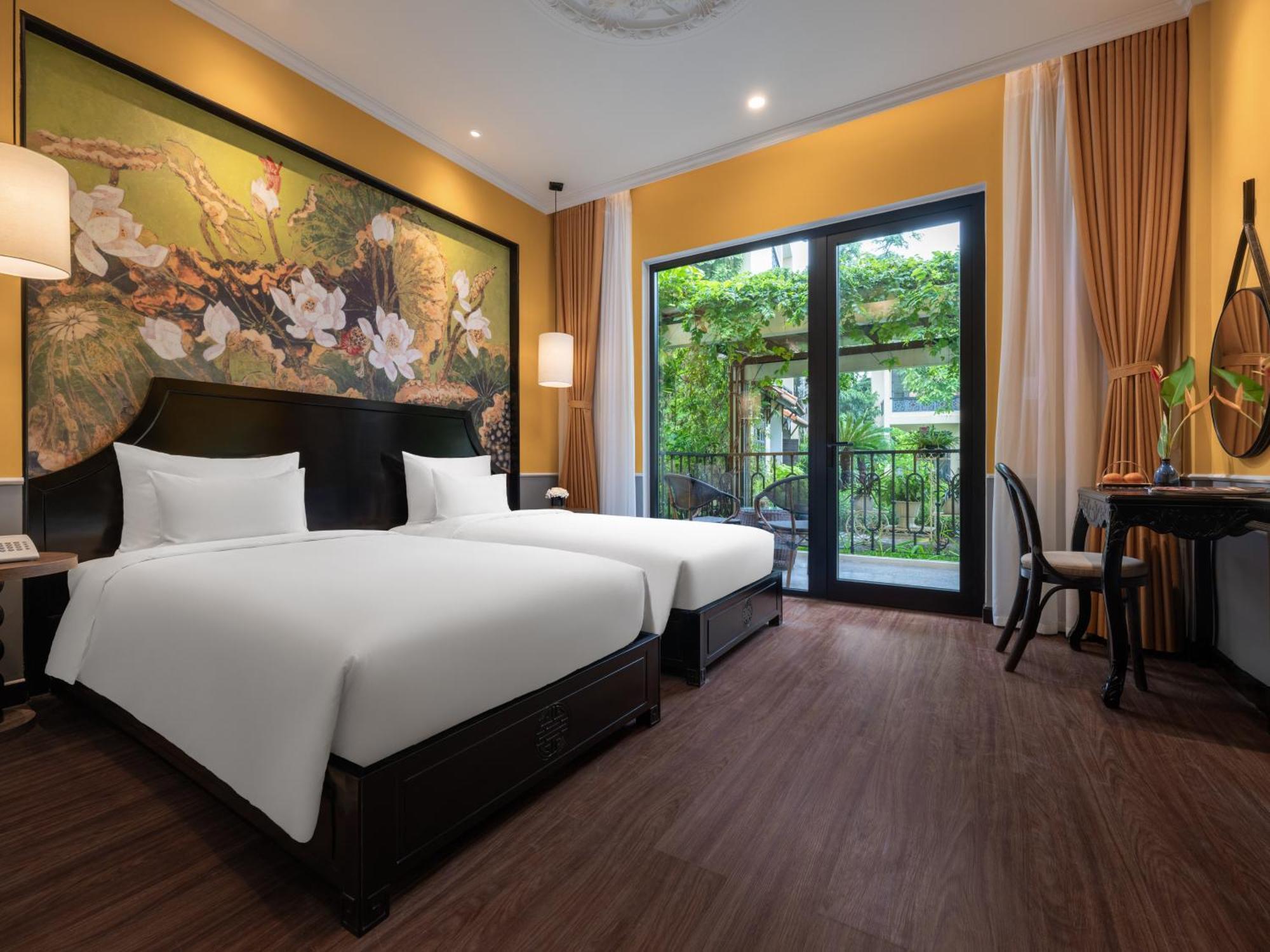 Deluxe-Zimmer mit Garten und Balkon