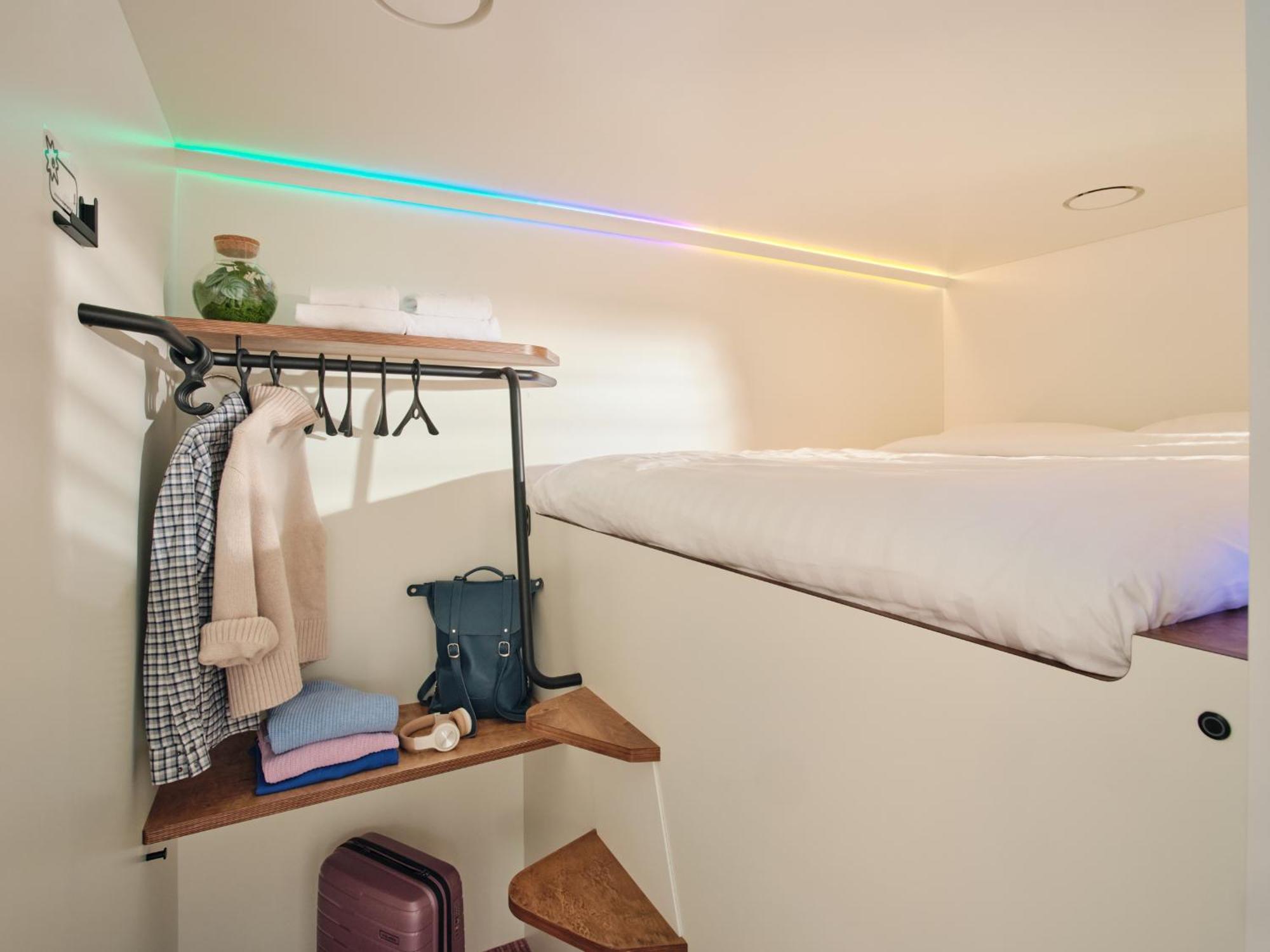 Hub with shared bathroom