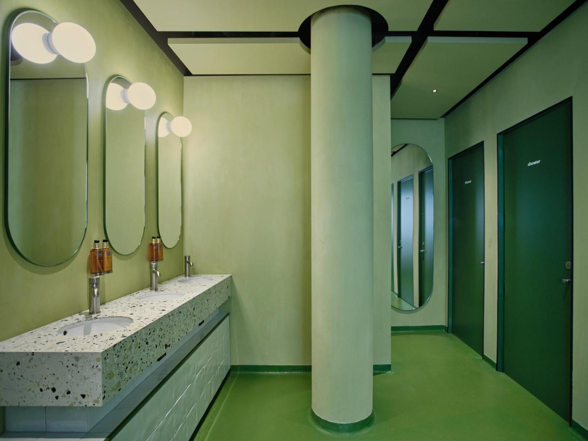 Movie Hub with shared bathroom
