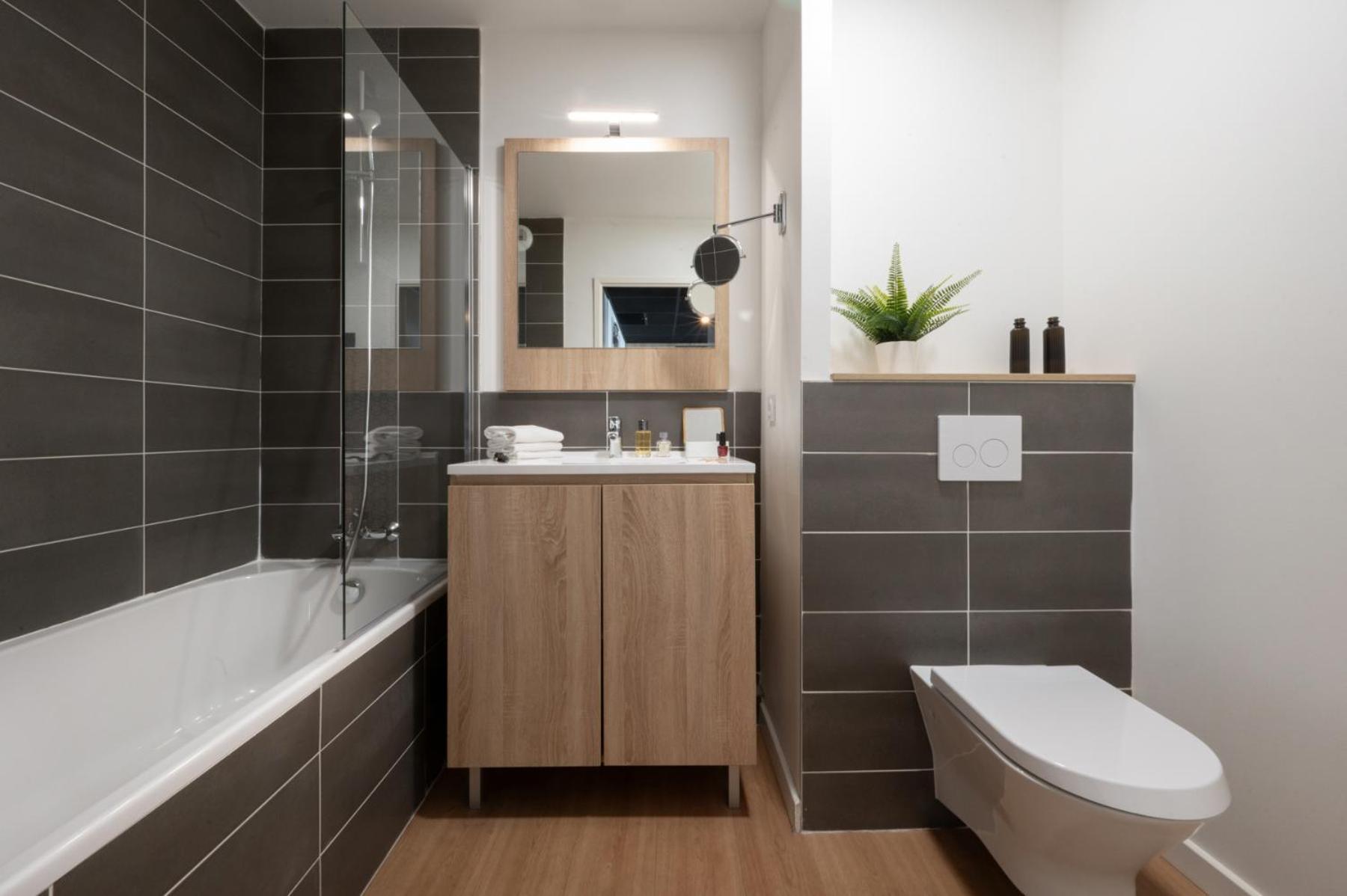 Apartment mit 1 Schlafzimmer und Meerblick