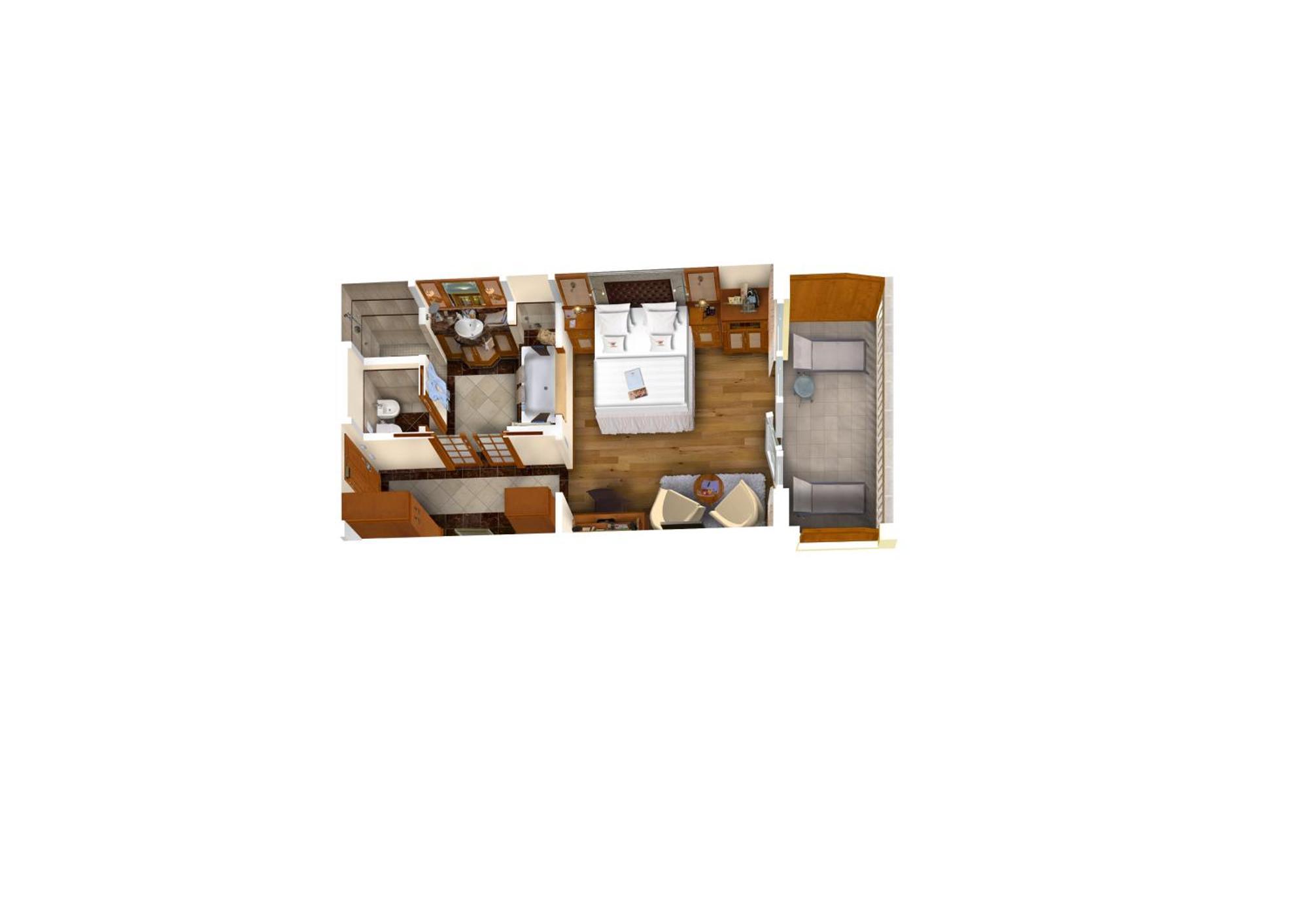 Deluxe Suite mit Kingsize-Bett