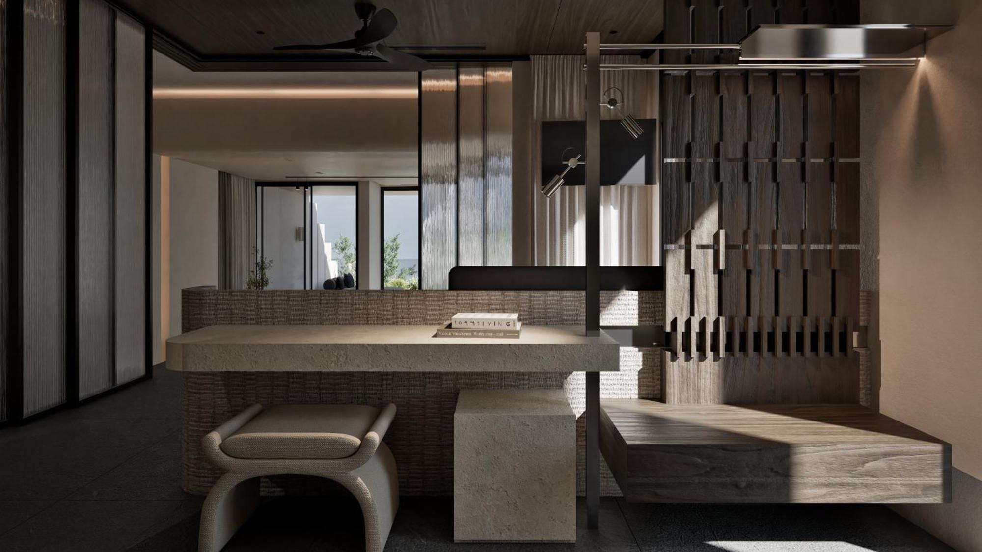 Master Suite mit Whirlpool im Freien - Meerblick - Nebengebäude