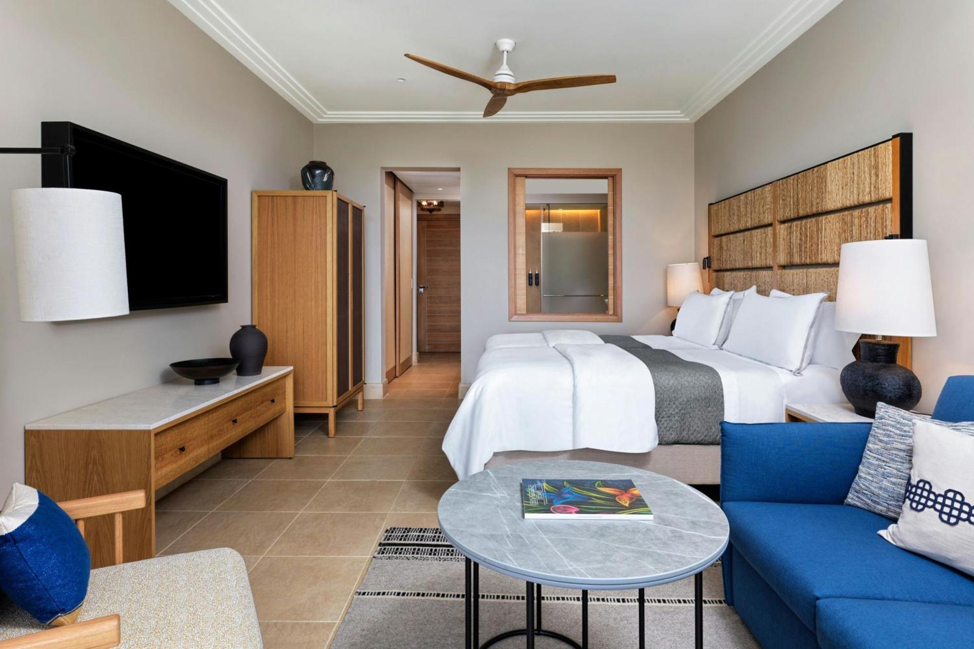 Deluxe Zimmer mit 2 Einzelbetten und Gartenblick