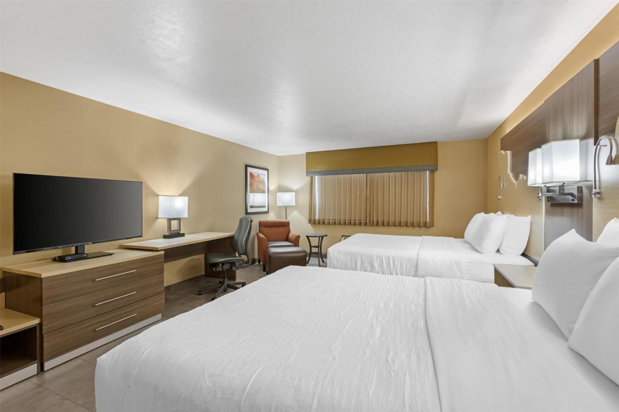 Queen Room Two Queen Beds Roll Shower Disability Access or Non-Smoking