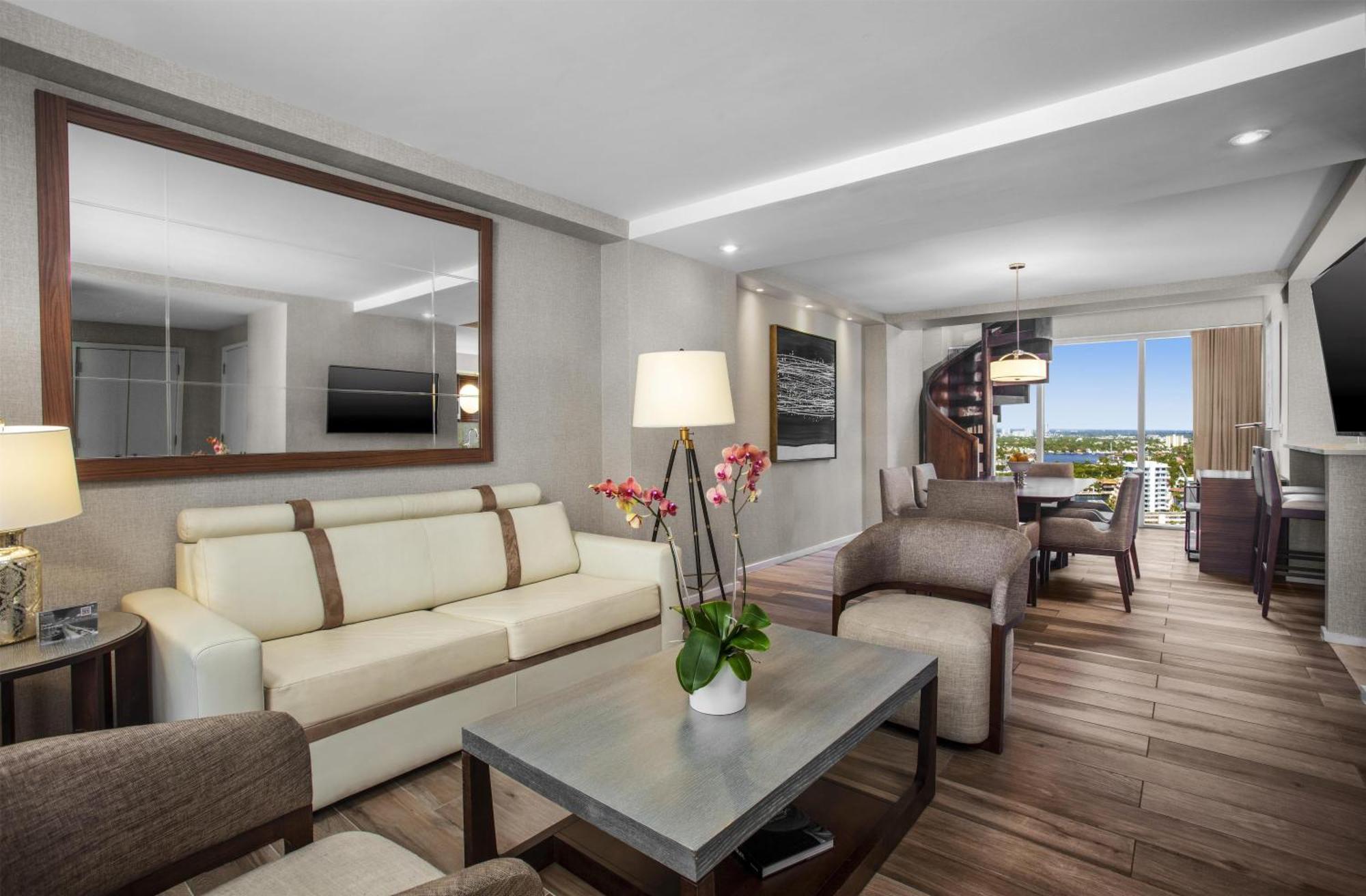 One-Bedroom Poolside Duplex Suite