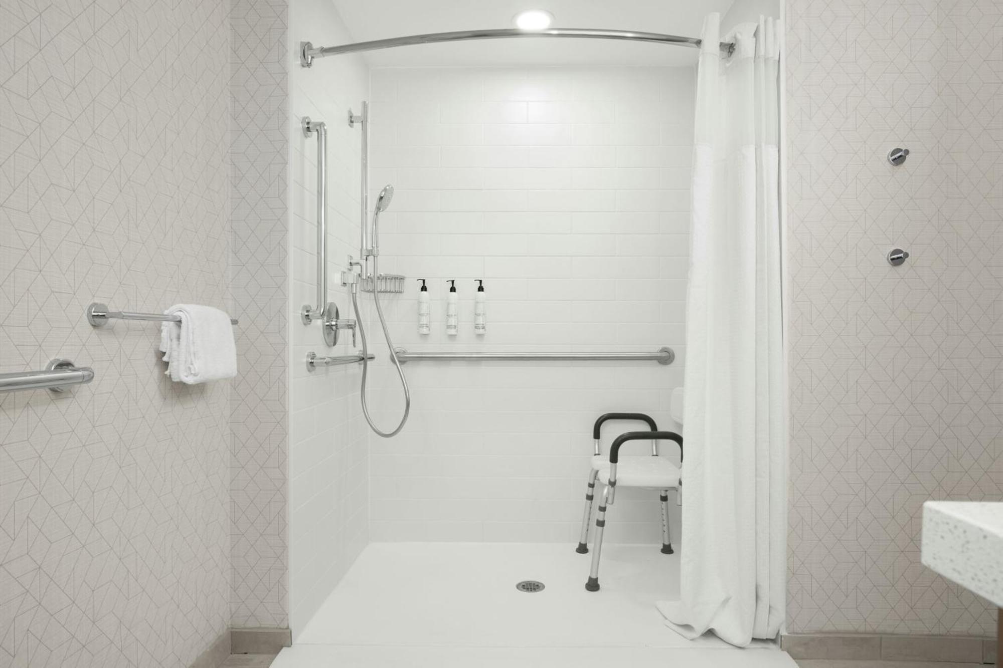 One-Bedroom King Suite Sofa Bed Bath Tub Mobility Hearing Accessible