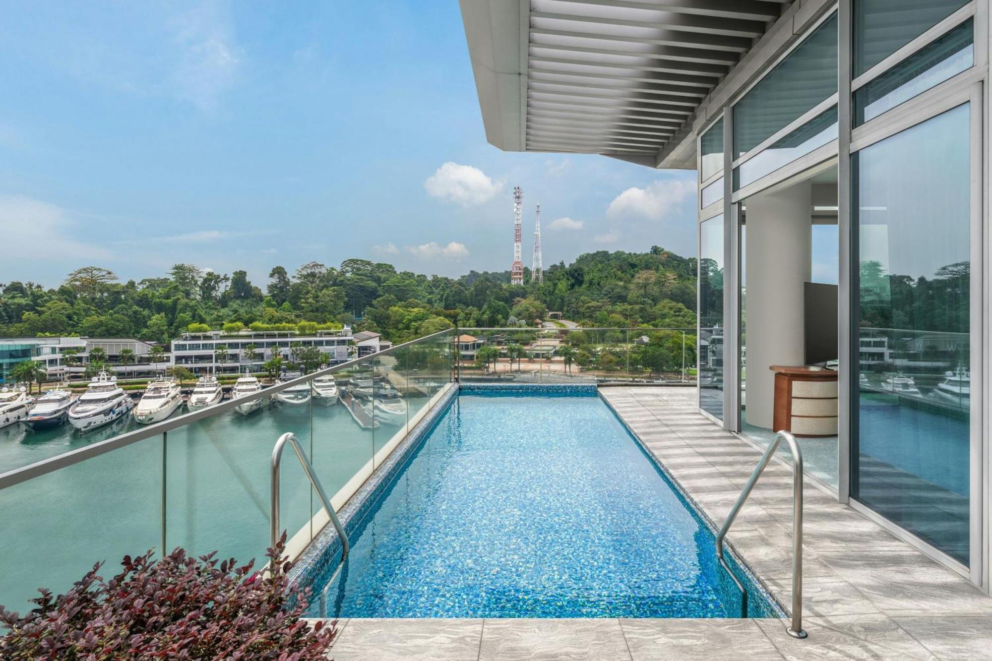 Escape Suite, Suite mit 1 Schlafzimmer, 1 Super-Kingsize-Bett, Balkon, oberste Etage, eigener Außenpool