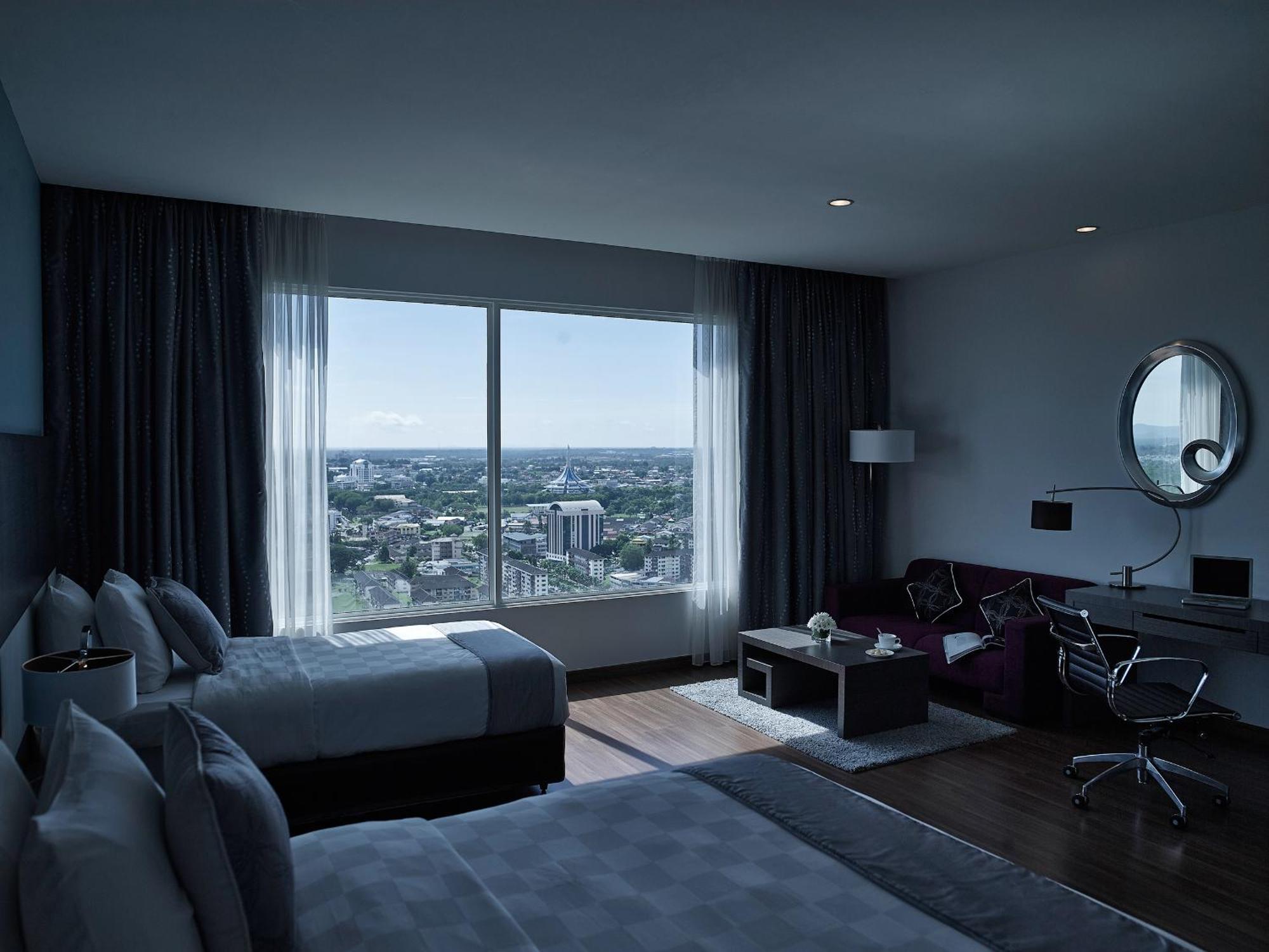 Familienzimmer mit 1 Kingsize-Bett und 1 Einzelbett