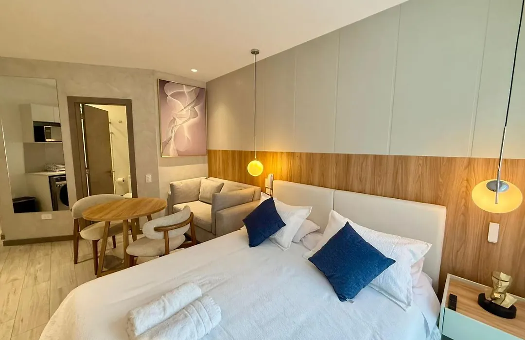 Suite Ejecutiva De Lujo 2 Personas, Wi-Fi, Cafetera, Gym, Jacuzzy, A 3 Minutos Del Parque La Carolina-1