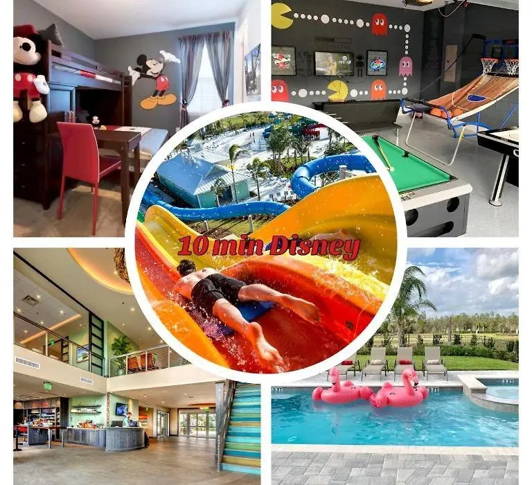 Luxury 6Bd Encore Resort Disney Pvt Pool Game Room Near Disney Water Park-1