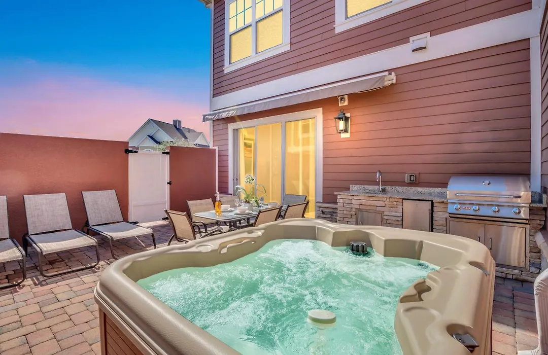 5 Bedroom 6 Ba Luxury Villa 5 Min To Disneyworld Hot Tub & Bbq 112-1