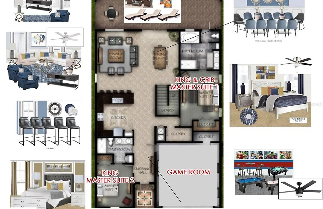 9Br Luxury Villa Private Pool Near Disney-1