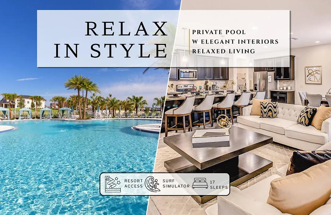 Resort Home With Private Pool, Patio, Foosball & 2 Living Areas - Near Disney-1