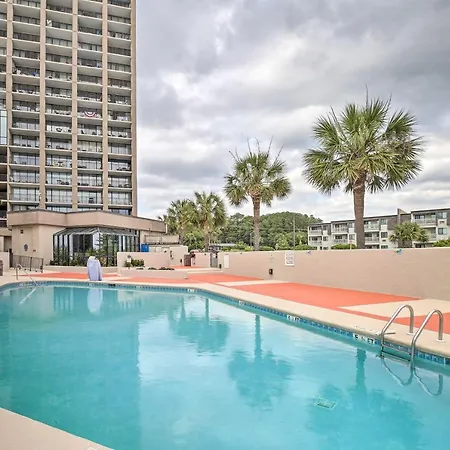 Myrtle Beach Ocean-View Condo Walk To Beach!-3