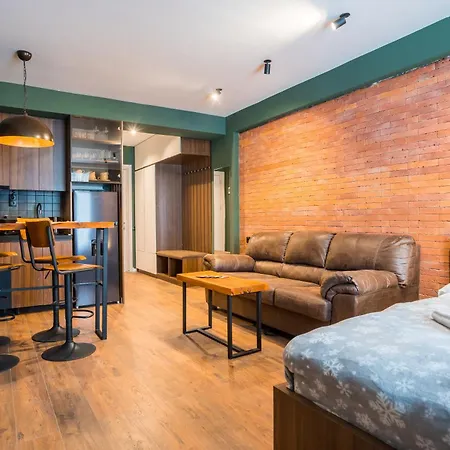 New Gudauri Sweet Apartment With Fireplace And View The Gondola Lift-3