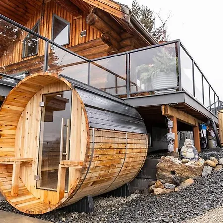 The View Point Lodge Cozy Log House With Hot Tub-2