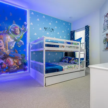 Themed Disney House 5 Min To Disney Parks, Heated Pool, Jacuzzi, Gym And More-3