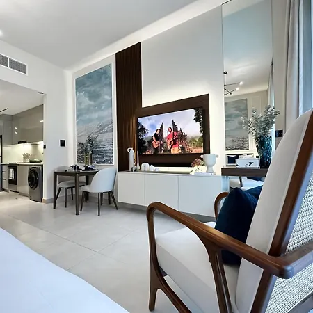 Trophy - Santorini Studio Burjkhalifa & Canal Views Sofa Bed-2