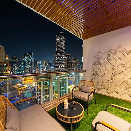 Luxurious 2Br Apt With Marina View & Private Jacuzzi-3