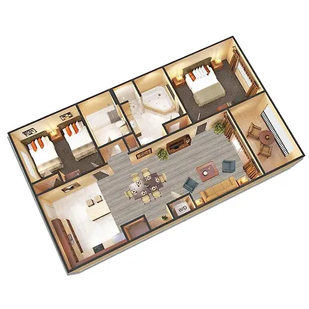4Travel Club -Two & Three Bed Rooms Condo Resort-Free Parking & Shuttle To Parks-2