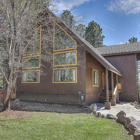 Luxury Hilltop Cabin Rental With Hot Tub Overlooking Forest In Flagstaff, Arizona-3