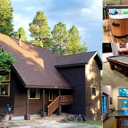Luxury Hilltop Cabin Rental With Hot Tub Overlooking Forest In Flagstaff, Arizona-2