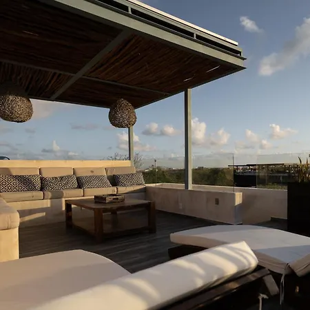 Amazing Penthouse & Apartment With Private Pool, Terrace , Roof Top And Hot Tub In Tulum Jungle-3