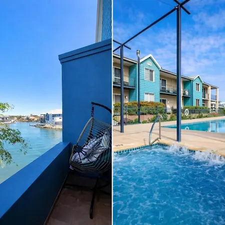 Waterfront Canal Luxury Apartment Jetty, Spa & Pool-2