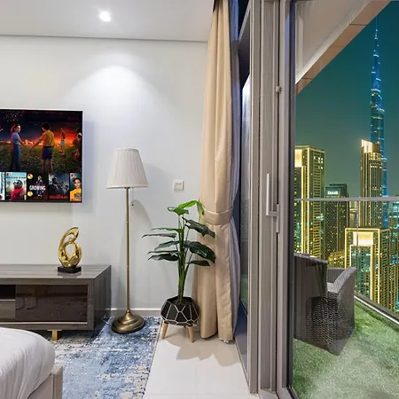 Burj Khalifa View II Luxury High Floor Whith Pool&Spa-2