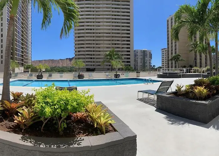 Ferienwohnung Waikiki Banyan 3410 Stunning Ocean, Surfer & Sunset View'S Honolulu