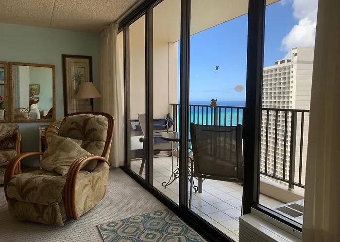 Ferienwohnung Waikiki Banyan 3410 Stunning Ocean, Surfer & Sunset View'S Honolulu