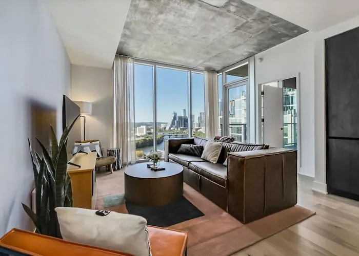 21St Fl 2Bd Condo-Rainey St-Best Views Austin