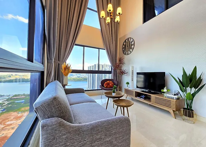 Loft Suite Seaview Near Jb Ciq 7Pax Johor Bahru