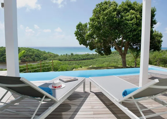 The View 5 Chambres Piscine A Debordement & Vue Mer Guadeloupe Sainte-Anne 