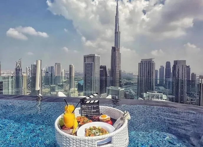 Ferienwohnung 2Br High Floor Infinity Pool W/ Burj Khalifa View Dubai
