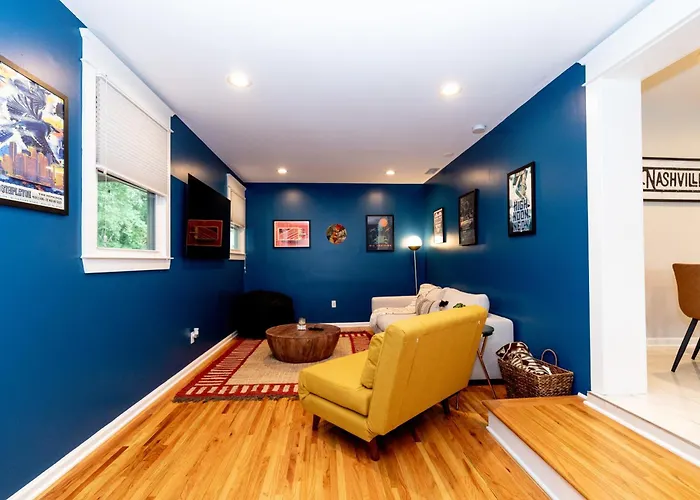 Casa Azul - Boutique 3Br Ranch With Hot Tub & King Beds Nashville
